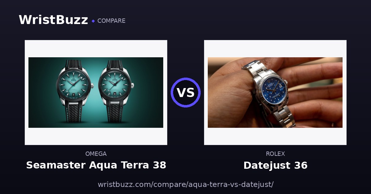 Omega Seamaster Aqua Terra vs Rolex Datejust