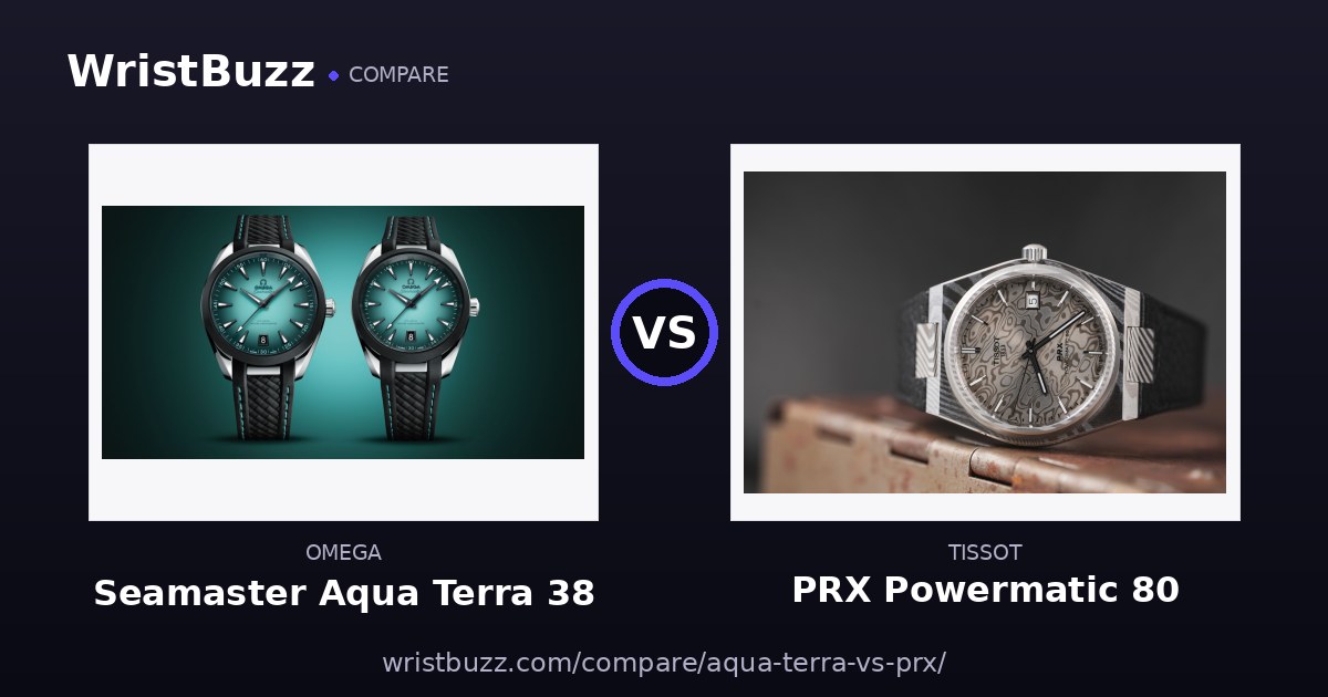 Omega Aqua Terra vs Tissot PRX
