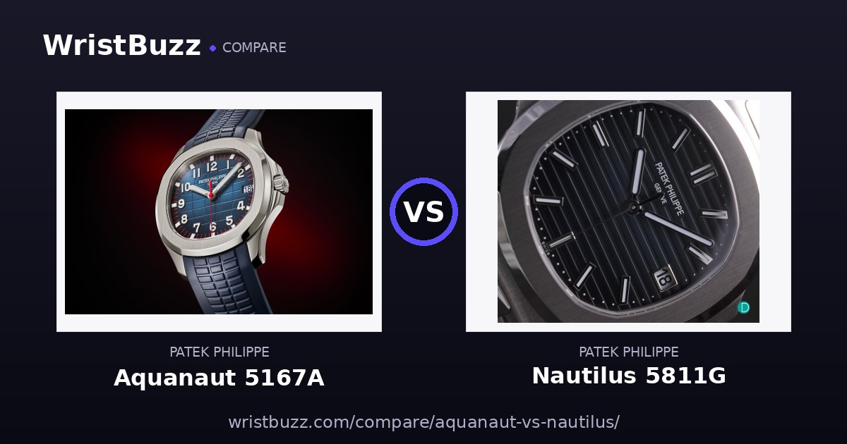 Patek Philippe Aquanaut vs Nautilus
