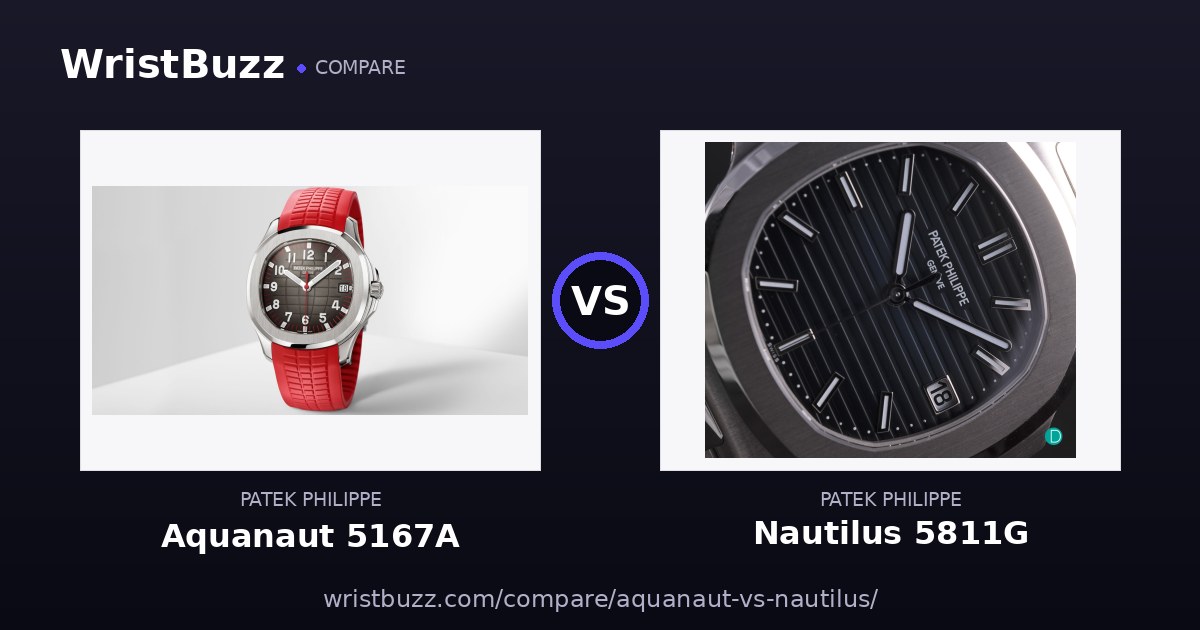 Patek Philippe Aquanaut vs Nautilus