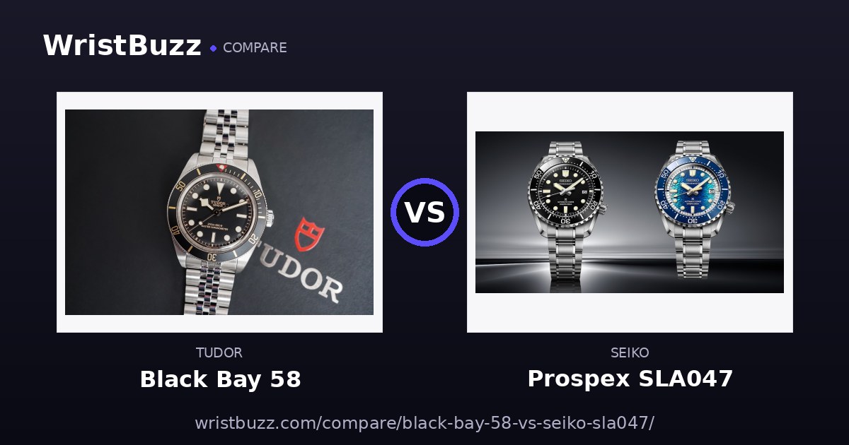 Tudor Black Bay 58 vs Seiko Prospex SLA047