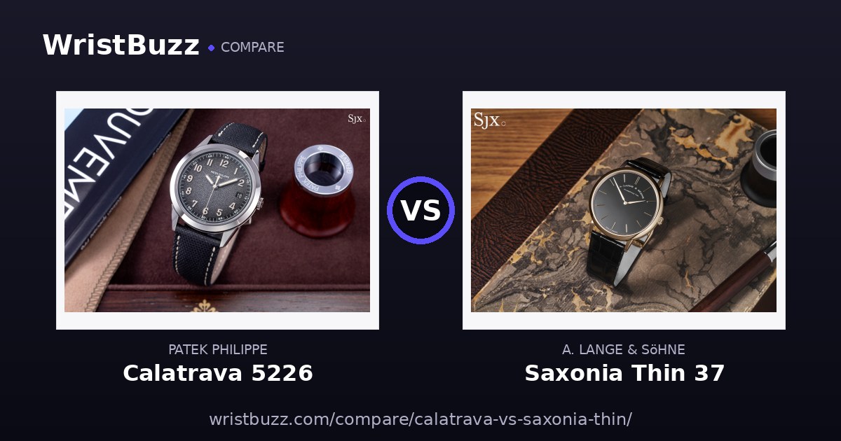 Patek Calatrava vs Lange Saxonia Thin