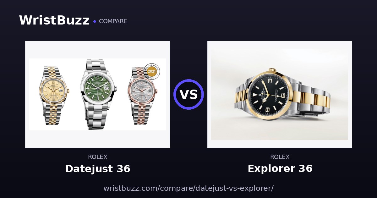 Rolex Datejust vs Explorer