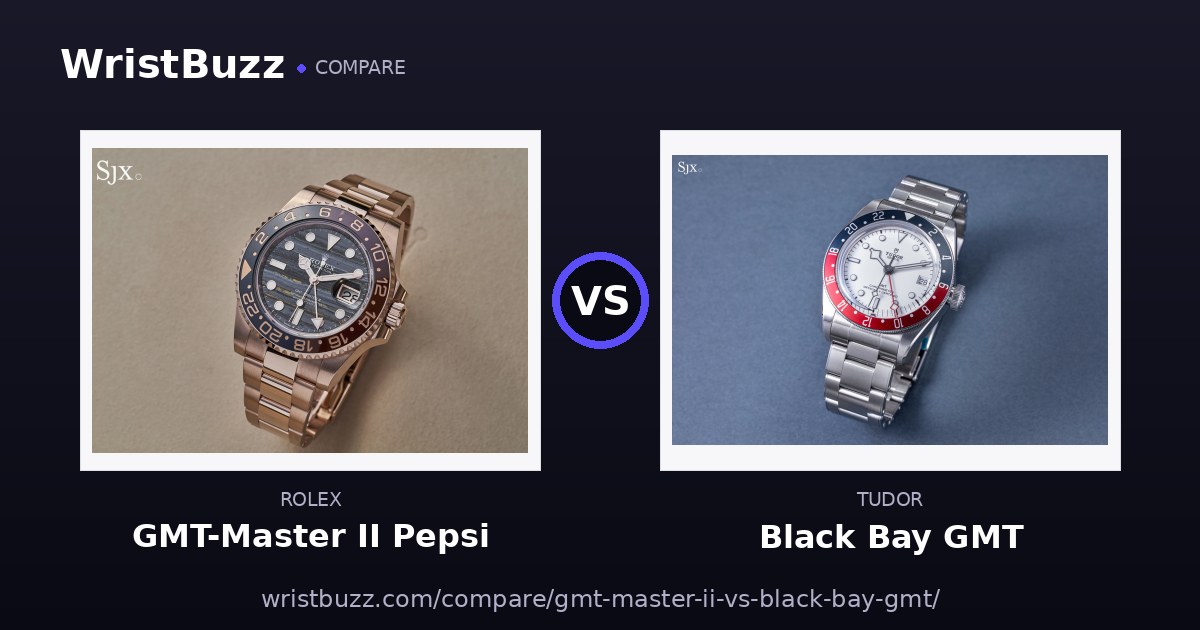 Rolex GMT-Master II vs Tudor Black Bay GMT
