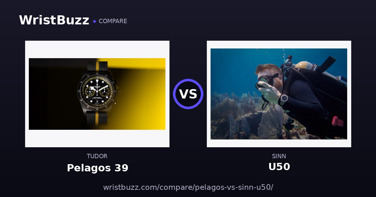 Tudor Pelagos 39 vs Sinn U50
