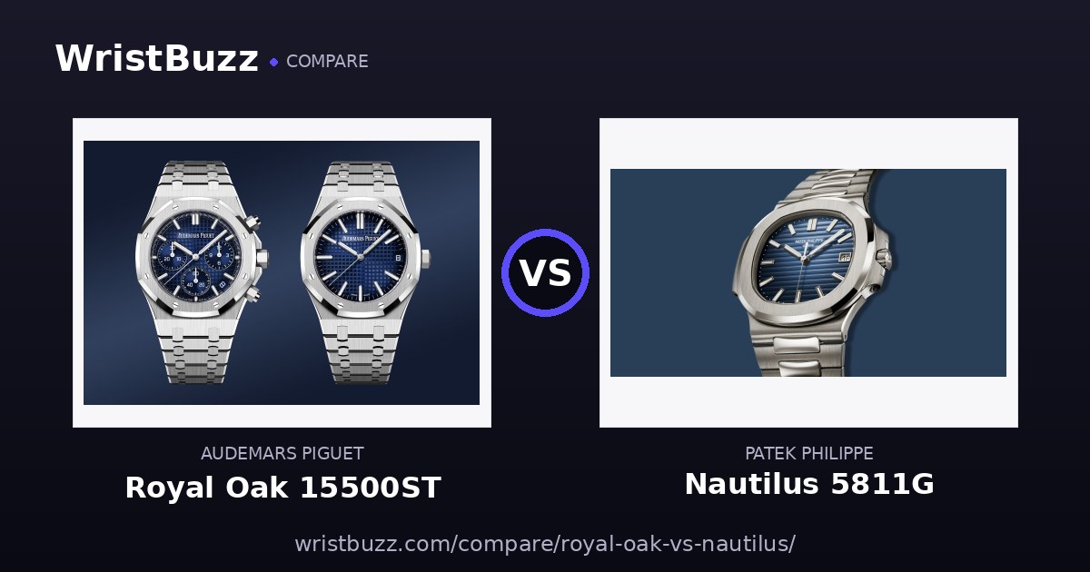 Audemars Piguet Royal Oak vs Patek Philippe Nautilus