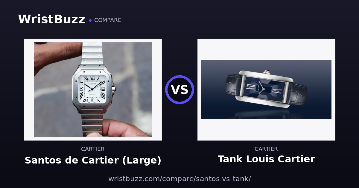 Cartier Santos vs Cartier Tank