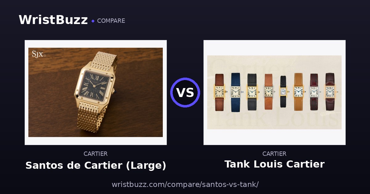 Cartier Santos vs Cartier Tank