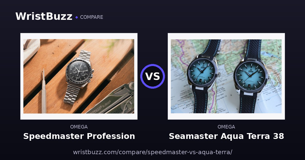 Omega Speedmaster Pro vs Aqua Terra