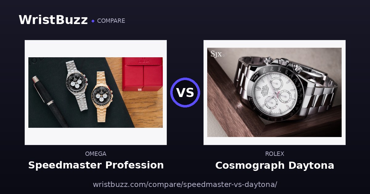 Omega Speedmaster vs Rolex Daytona
