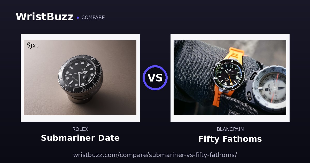 Rolex Submariner vs Blancpain Fifty Fathoms