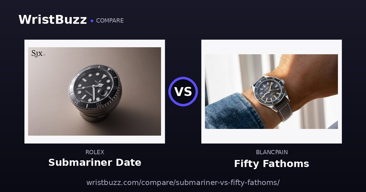 Rolex Submariner vs Blancpain Fifty Fathoms