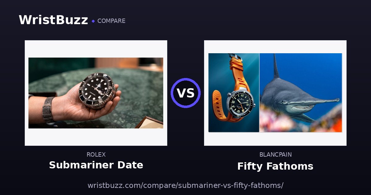 Rolex Submariner vs Blancpain Fifty Fathoms