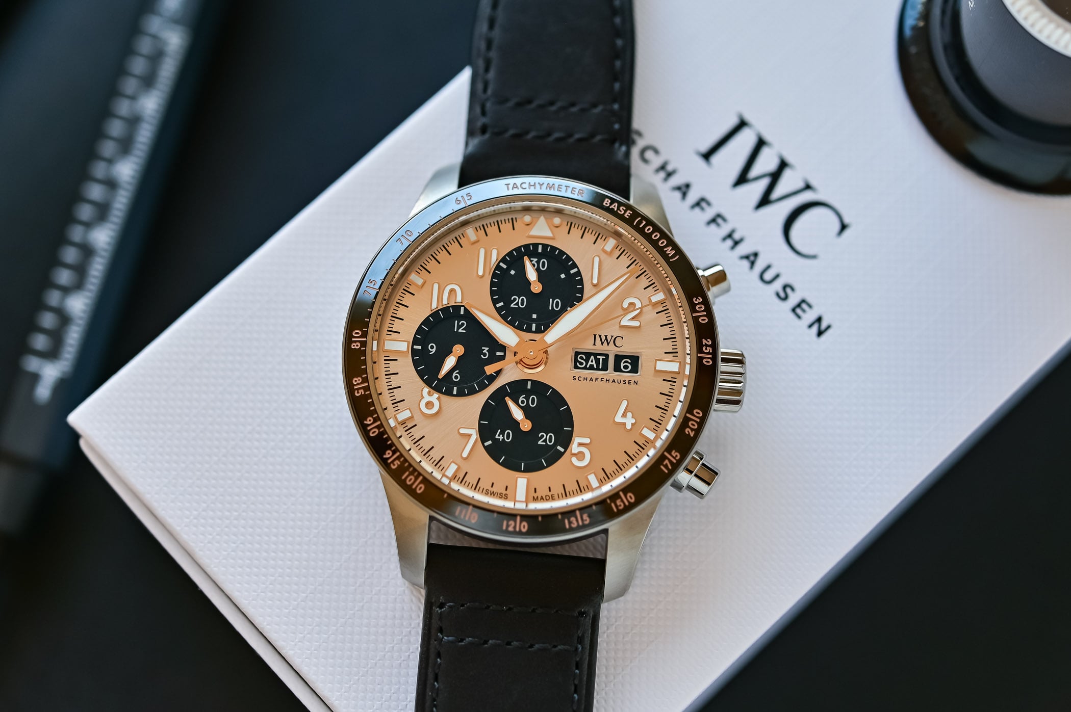 IWC Pilot's Watch Performance Chronograph 41 Year Of The Goat: Gold Dial, 500 Pieces, Early to the Party