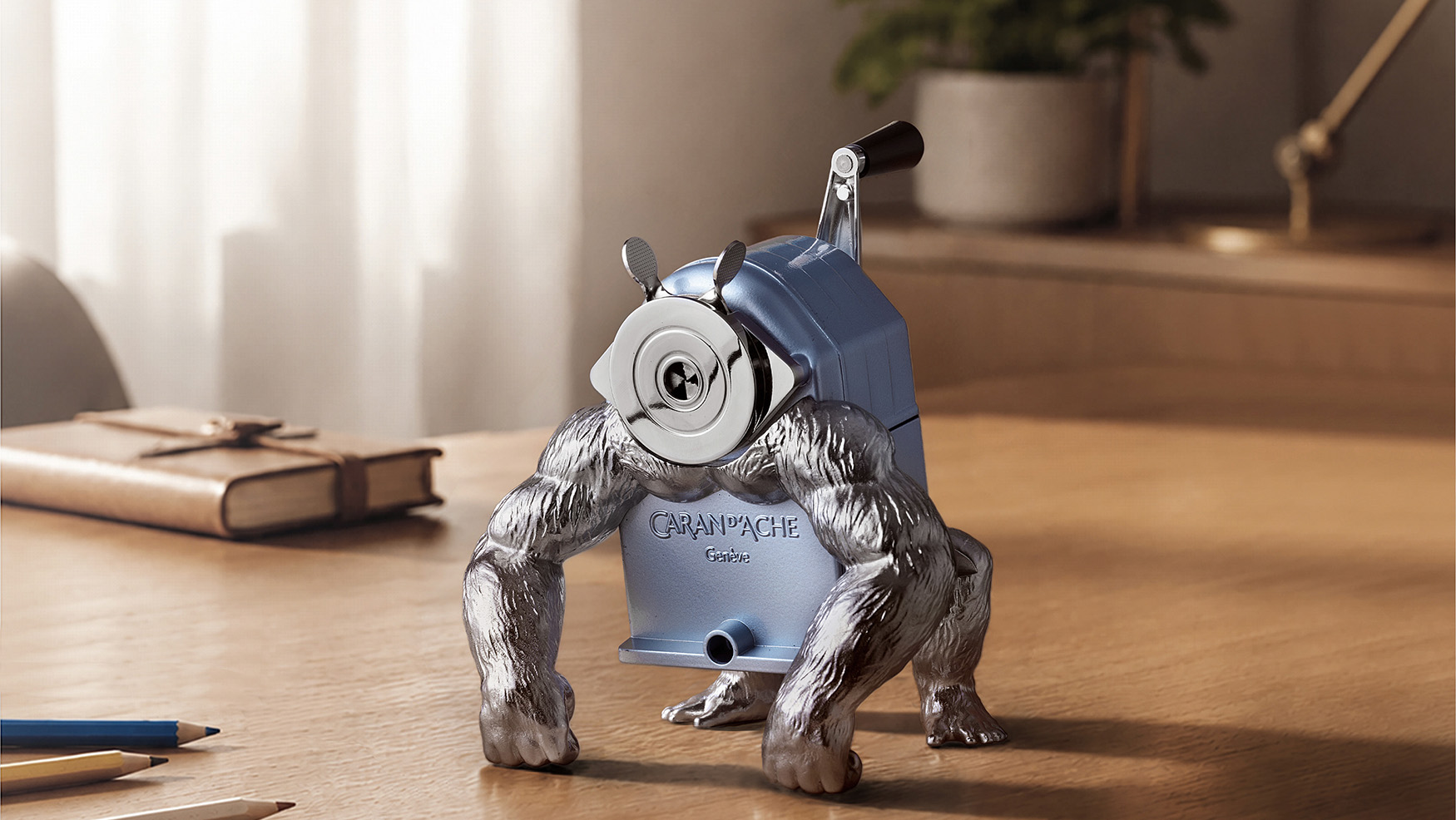 MB&F; and Caran d'Ache Built a CHF 850 Mechanical Gorilla That Sharpens Pencils, and It's Absolutely Unhinged