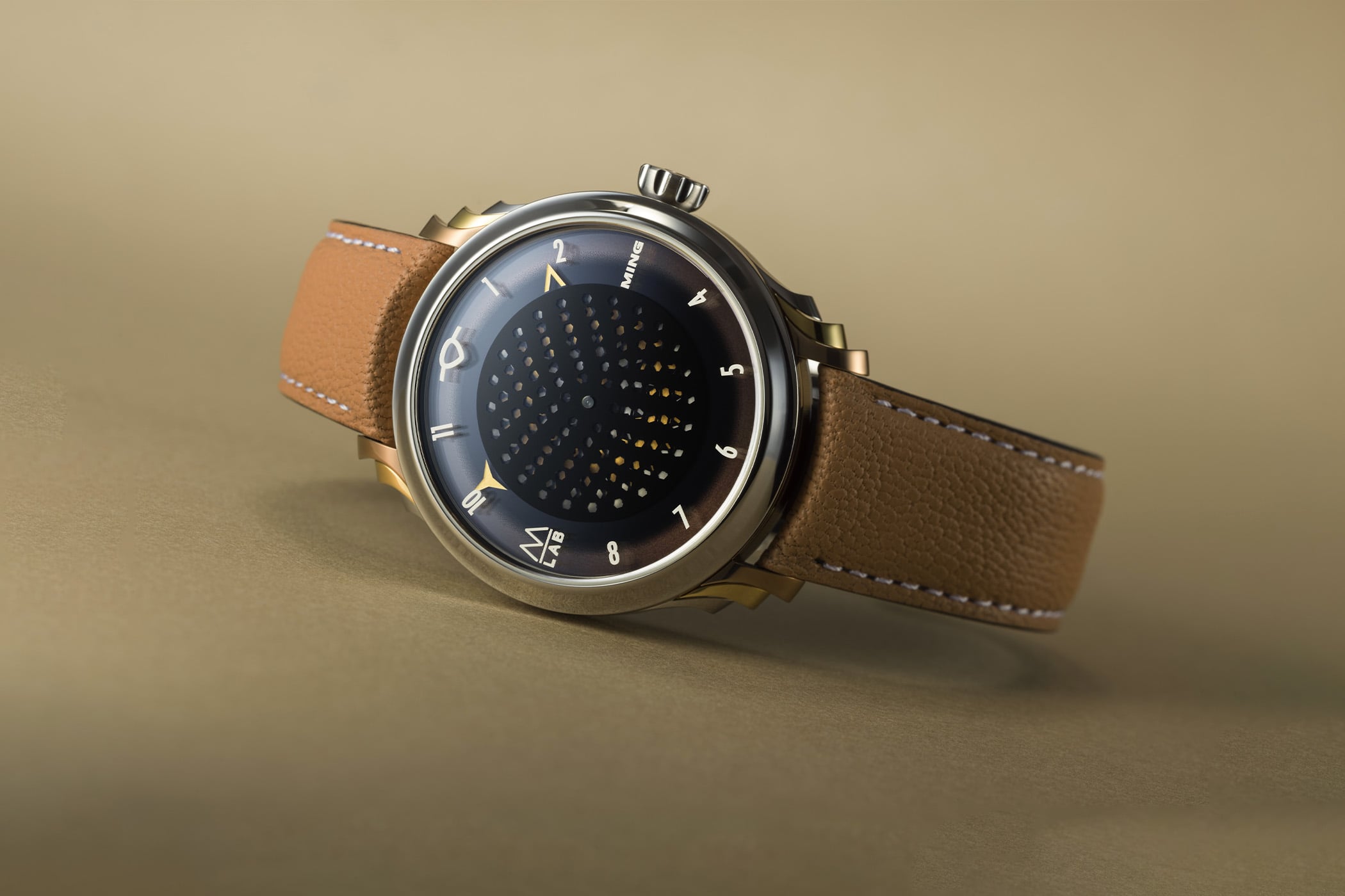 Ming x Massena LAB 57.09 Secret Honey: The Honeycomb Dial That Actually Moves