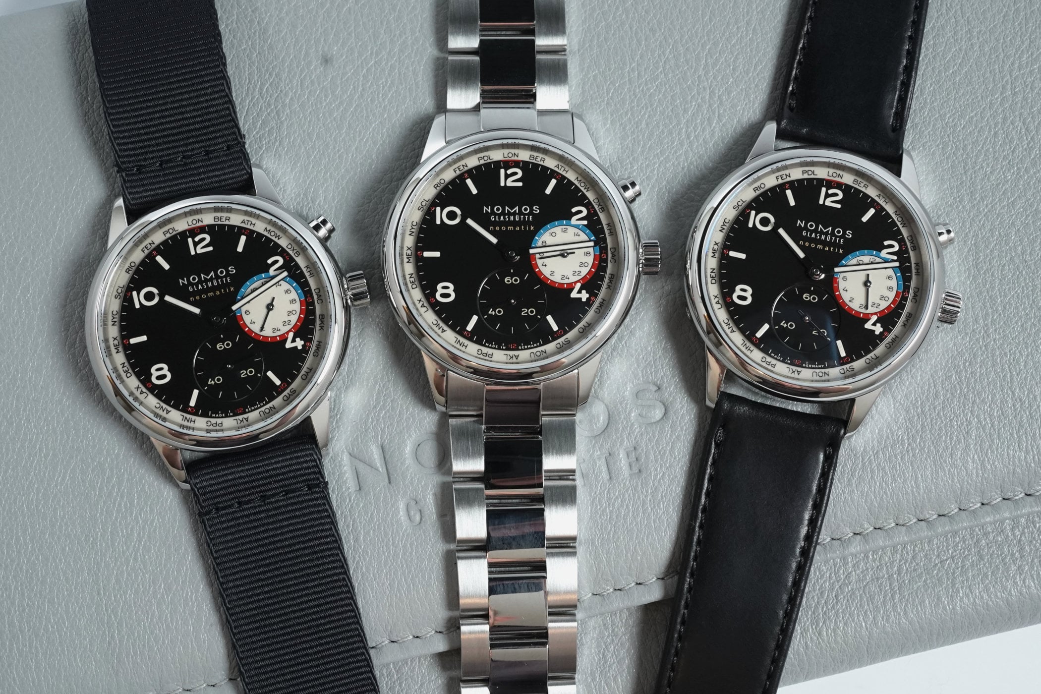 Nomos Club Sport Neomatik Worldtimer Dark - photo