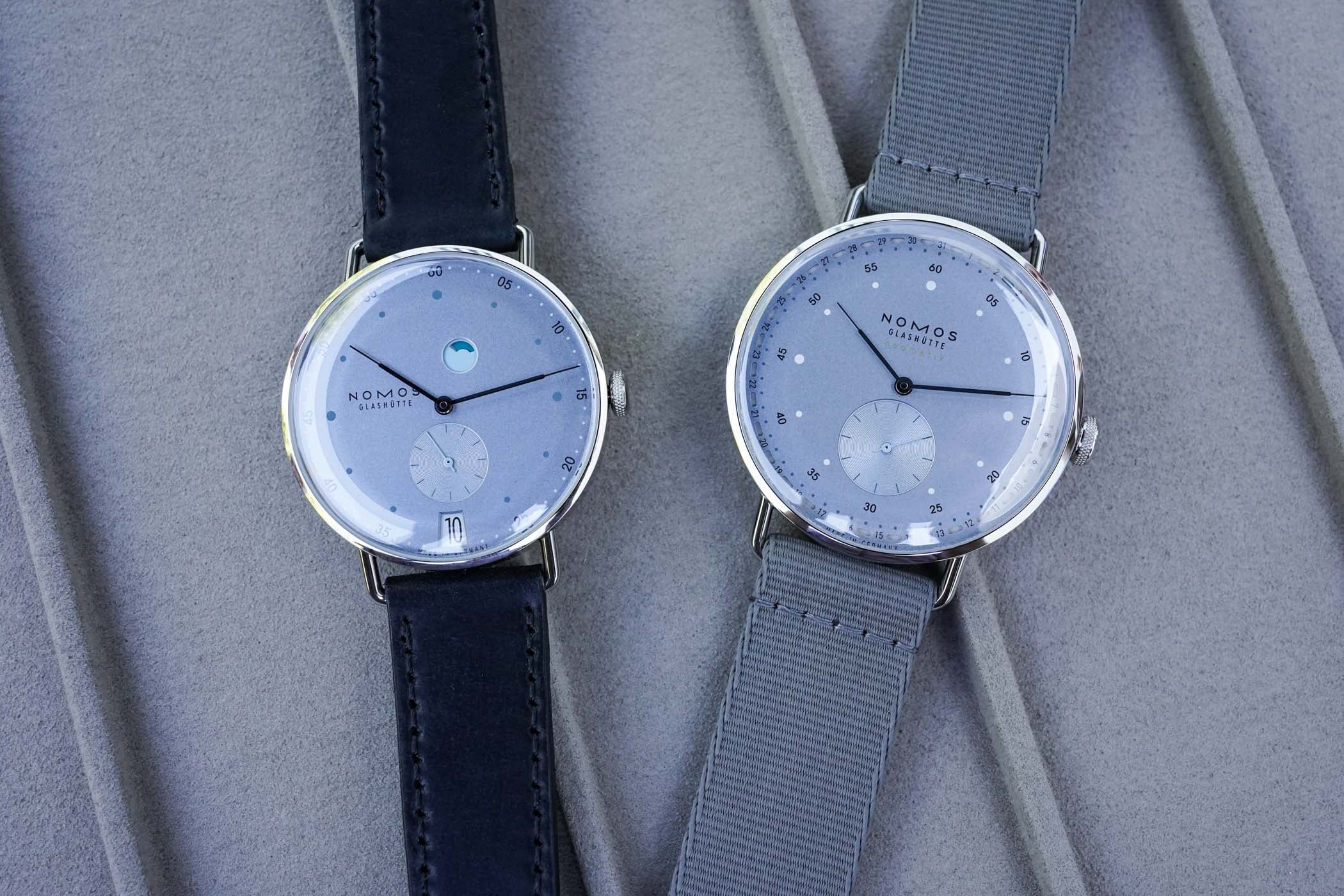 The Nomos Metro Date Power Reserve Gets a New Movement and an Ice Blue Option